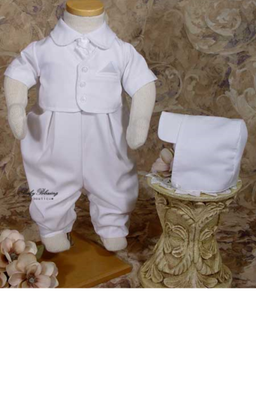 Baby Boy White Blessing Outfit