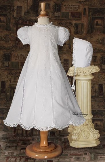 Baby Dress White with Cutwork