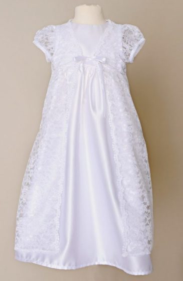 Carolyn White Lace Baby Dress
