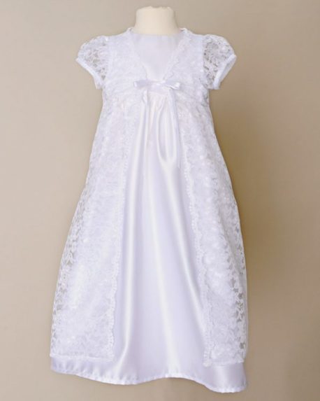 Carolyn White Lace Baby Dress